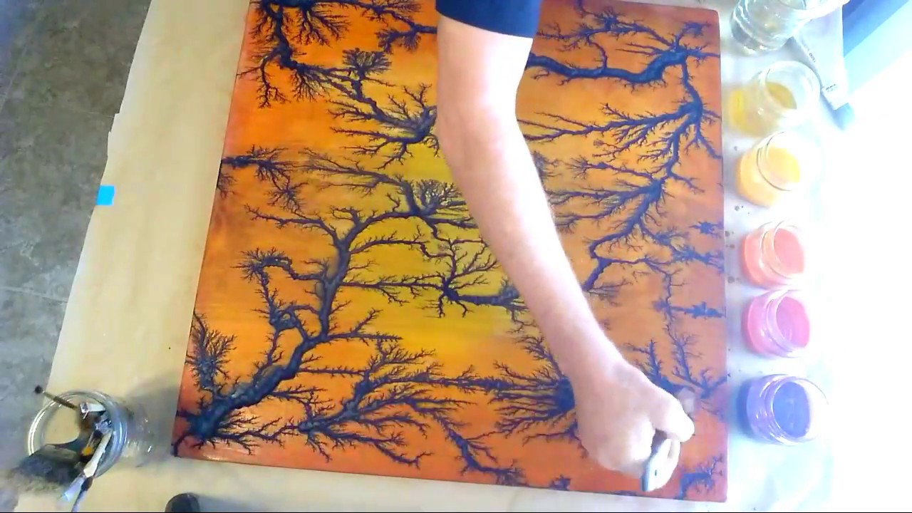 Create Art using Lichtenberg Wood Burning Method and Epoxy Resin