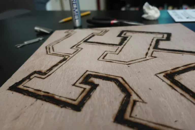 How to burn letters into wood?​