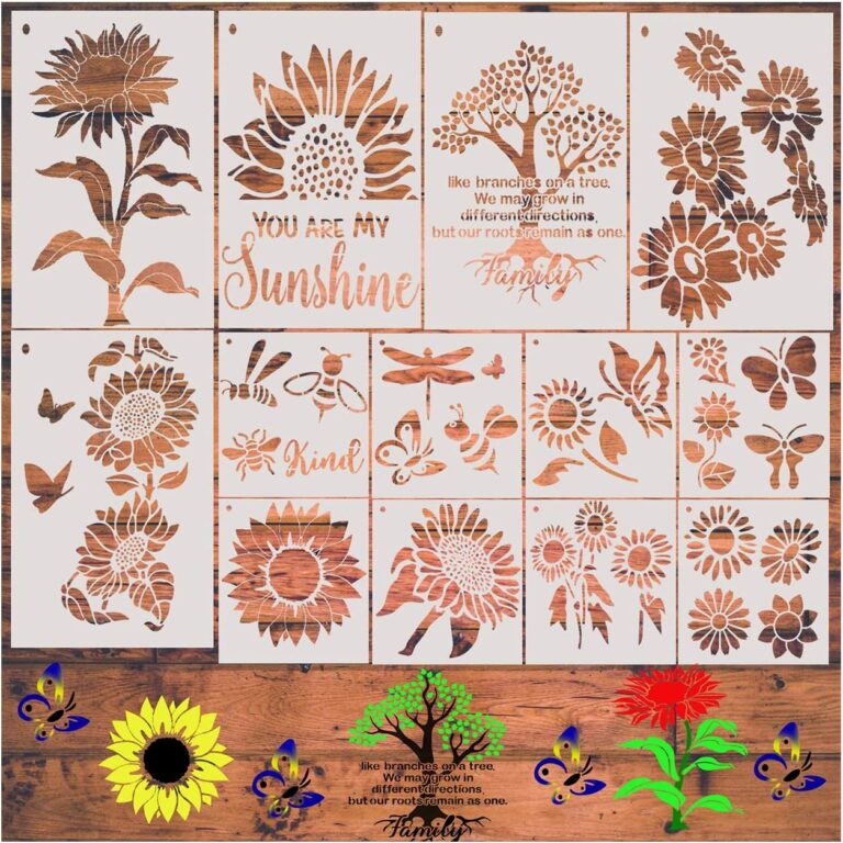 Sunflower Stencil – 13 Pieces